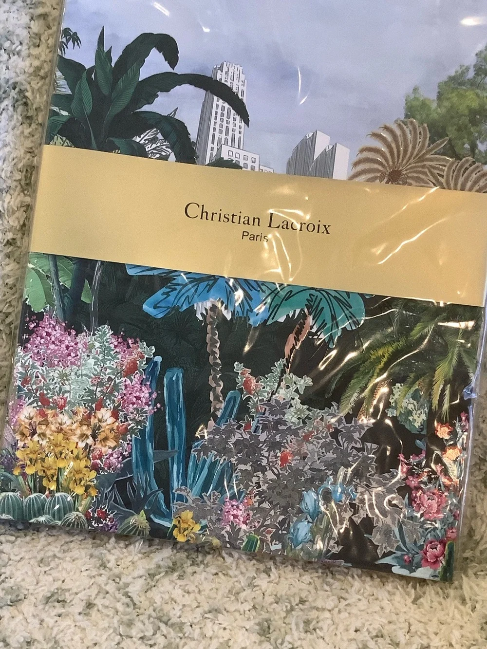 Christian Lacroix Paris Tropical Floral City Designer Lined Journal Notebook NWT